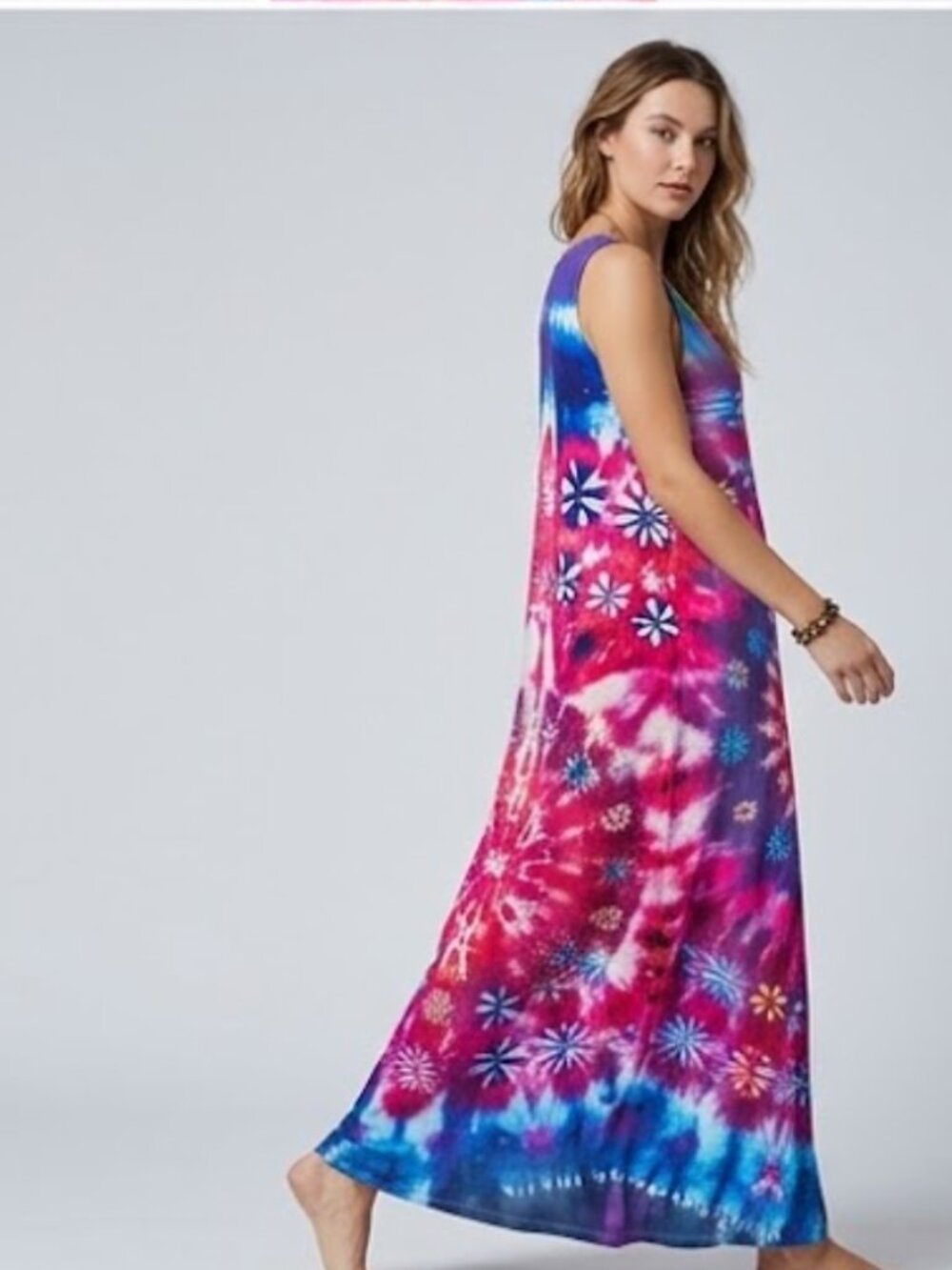 LAST ONE ๐ฅ Boho Tie Dye Maxi Dress - Picture 2 of 9